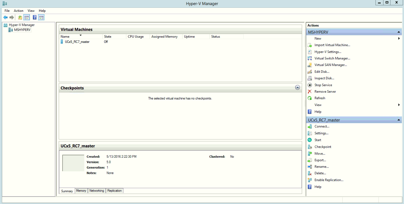 VM – Microsoft Hyper-V – Deploying UCX – Documentation E-MetroTel